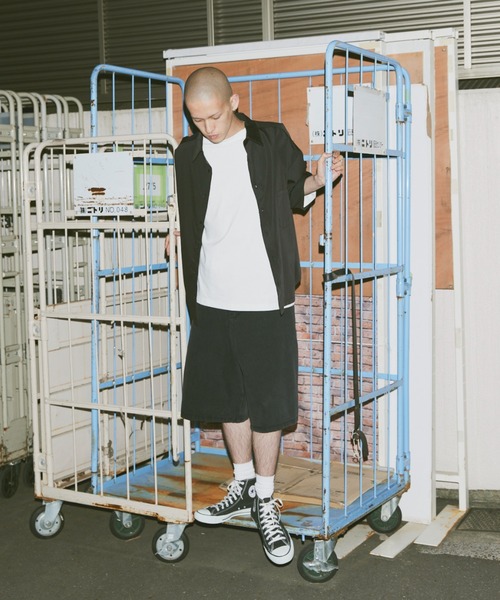 fuv.(ファブ)の「fuv - wide denim short pants half pants ワイドデニムショートパンツ ハーフパンツ(デニムパンツ・メンズ・ブラック/ブルー・SMALL/MEDIUM/LARGE)」の13枚目の写真