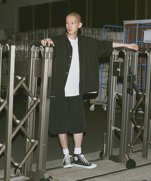 fuv.(ファブ)の「fuv - wide denim short pants half pants ワイドデニムショートパンツ ハーフパンツ(デニムパンツ・メンズ・ブラック/ブルー・SMALL/MEDIUM/LARGE)」の14枚目の写真