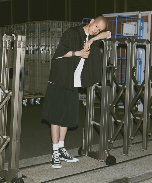 fuv.(ファブ)の「fuv - wide denim short pants half pants ワイドデニムショートパンツ ハーフパンツ(デニムパンツ・メンズ・ブラック/ブルー・SMALL/MEDIUM/LARGE)」の15枚目の写真