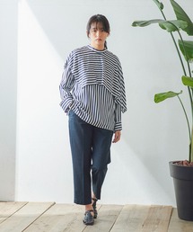 【新品】chignon ストライプタックシャツ CHIGNON（シニヨン）の「CHIGNON ストライプSH 1422－459KK