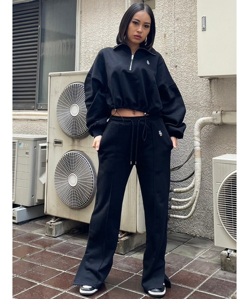 けぇ様❤️10点⭐️A1066⭐️ EGOIST ♥ ラインウエストスウェットスカート EGOIST（エゴイスト）の「EG刺繍スウェットパンツ（スウェットパンツ