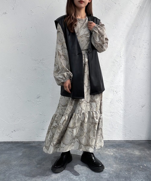 セール】フェイクレザージレ【ZOZOTOWN限定アイテム】（ベスト