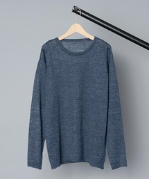 v::room | 【 V::loom / ヴィルーム 】 Linen 2/26 12GG Loose Knit Long sleeve loose knit / リネン 2/26 12GG ロングスリーブ ルーズ ニット(ニット/セーター)