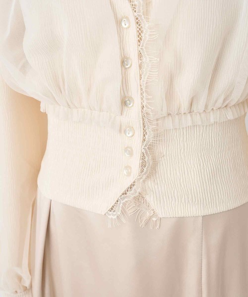 one after another NICE CLAUP（ワンアフターアナザーナイスクラップ）の「マルチWAYで着回せる。チュールカーディガン+キャミワンピース（ワンピース・レディース・アイボリー/ブラック/ピンク・FREE）」の4枚目の写真