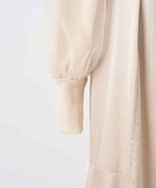 one after another NICE CLAUP（ワンアフターアナザーナイスクラップ）の「マルチWAYで着回せる。チュールカーディガン+キャミワンピース（ワンピース・レディース・アイボリー/ブラック/ピンク・FREE）」の7枚目の写真