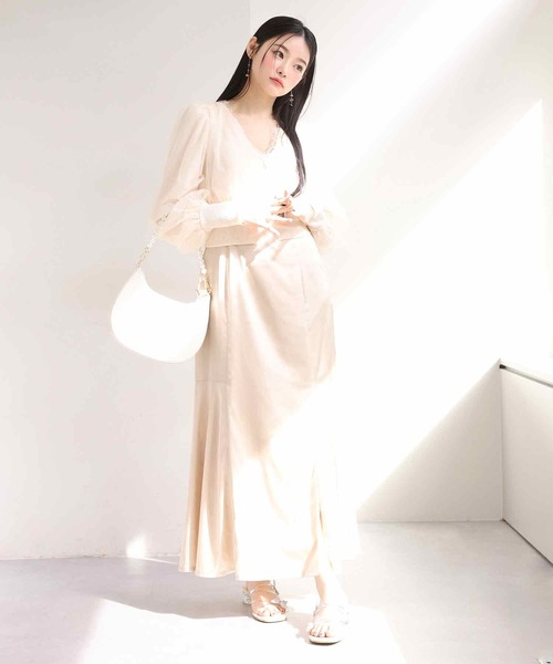 one after another NICE CLAUP（ワンアフターアナザーナイスクラップ）の「マルチWAYで着回せる。チュールカーディガン+キャミワンピース（ワンピース・レディース・アイボリー/ブラック/ピンク・FREE）」の15枚目の写真