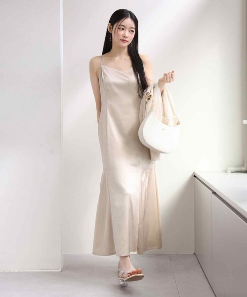 one after another NICE CLAUP（ワンアフターアナザーナイスクラップ）の「マルチWAYで着回せる。チュールカーディガン+キャミワンピース（ワンピース・レディース・アイボリー/ブラック/ピンク・FREE）」の20枚目の写真