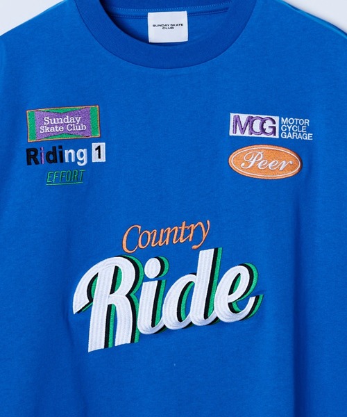 WEGO(ウィゴー)の「WEGO/ヘビーウエイトレーシングモチーフT(Tシャツ/カットソー・メンズ・ホワイト/ブルー/ブラック・MEDIUM/LARGE)」の14枚目の写真