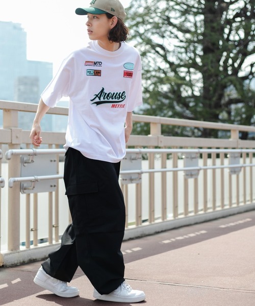 WEGO(ウィゴー)の「WEGO/ヘビーウエイトレーシングモチーフT(Tシャツ/カットソー・メンズ・ホワイト/ブルー/ブラック・MEDIUM/LARGE)」の22枚目の写真