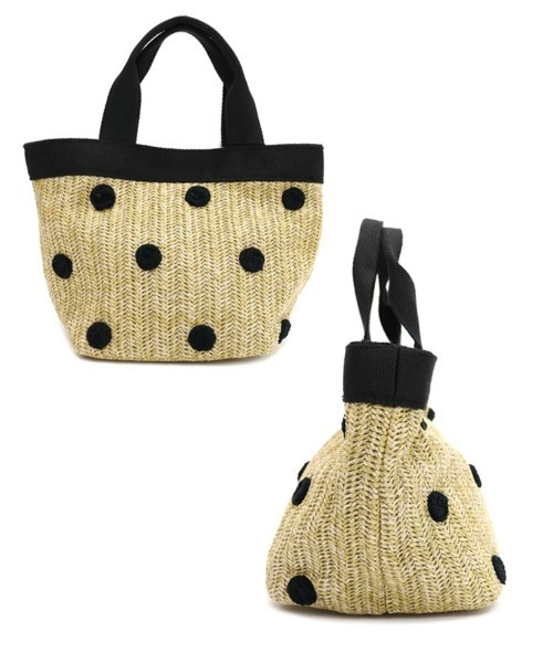 DONOBAN(ドノバン)の「ペーパー風手提げバッグ(トートバッグ・レディース・ベージュ系その他/ブラック系その他・ONESIZE)」の17枚目の写真