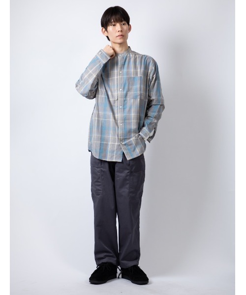 Beno（ビーノ）の「TCツイル ワイドシルエット イージー カーゴパンツ（カーゴパンツ・メンズ・ブラック/チャコールグレー/カーキ・M/L）」の8枚目の写真