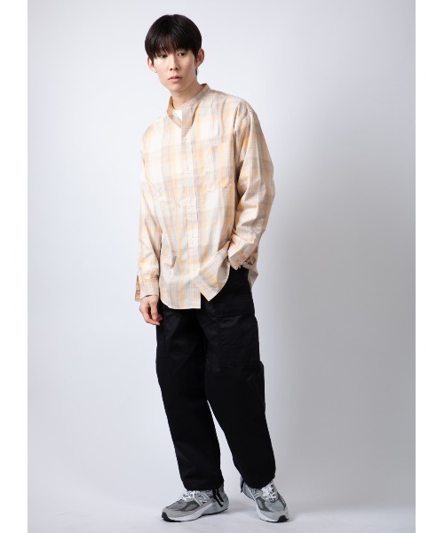 Beno（ビーノ）の「TCツイル ワイドシルエット イージー カーゴパンツ（カーゴパンツ・メンズ・ブラック/チャコールグレー/カーキ・M/L）」の10枚目の写真