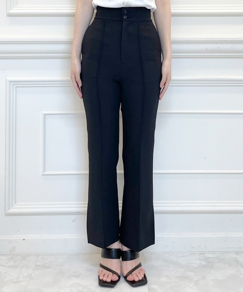 ROYAL PARTY(ロイヤルパーティー)の「ハイウエストフレアパンツ(その他パンツ・レディース・ブラック/サンドグレー・マルチサイズ)」の3枚目の写真