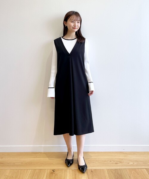 今期新品⭐︎ 脇タックジャンスカ/ista-ire’25SS index(インデックス)の「◇3WAY パール調ボタンジャンスカ