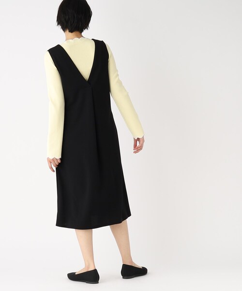 index（インデックス）の「◆3WAY パール調ボタンジャンスカ/ジレ/前後着用可【洗濯機洗い可】（スカート・レディース・ベージュ/ブラック・40/42/38/36）」の15枚目の写真