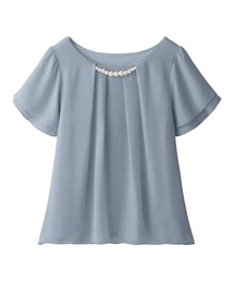 2WAYシフォンタックブラウス(半袖)