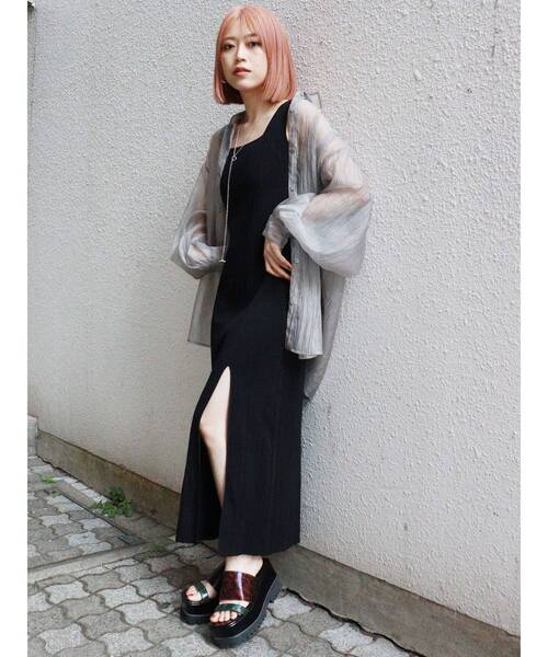 MURUA（ムルーア）の「スクエアトゥスライダーサンダル（サンダル・レディース・ブラック/その他1・22.5/24.5/23.5）」の13枚目の写真