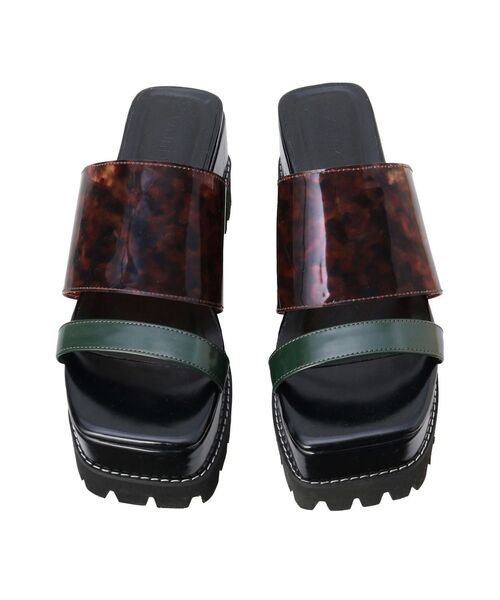 MURUA（ムルーア）の「スクエアトゥスライダーサンダル（サンダル・レディース・ブラック/その他1・22.5/24.5/23.5）」の9枚目の写真