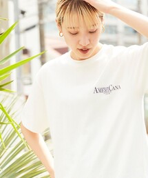 Firsthand（ファーストハンド）の「Americana/アメリカーナ 別注SHORT SLEEVE TEE / プリントTシャツ（Tシャツ/カットソー・レディース）」