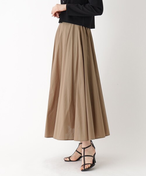 OPAQUE.CLIP(オペークドットクリップ)の「◆【大草直子さんコラボ】コットンスカート セットアップ対応(スカート・レディース・ライトグリーン/オレンジ/サンドベージュ・36/38/40)」の12枚目の写真