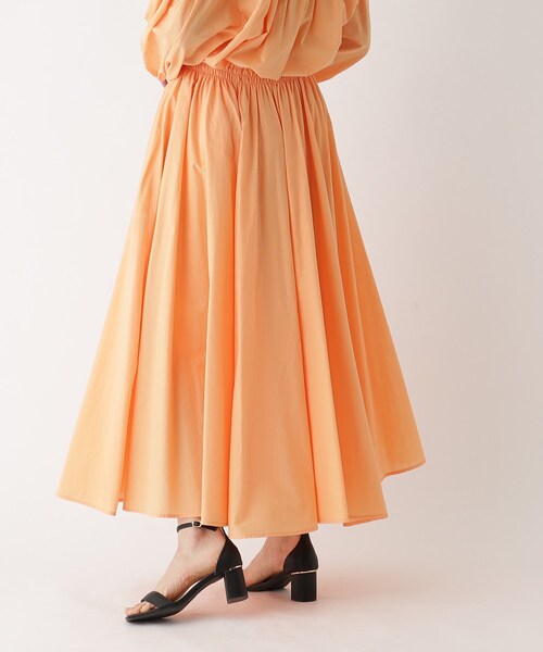 OPAQUE.CLIP(オペークドットクリップ)の「◆【大草直子さんコラボ】コットンスカート セットアップ対応(スカート・レディース・ライトグリーン/オレンジ/サンドベージュ・36/38/40)」の17枚目の写真