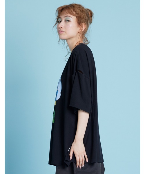 セール】Flower big tee（Tシャツ/カットソー）｜Little sunny
