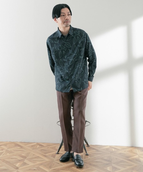 ITEMS URBANRESEARCH(アイテムズ アーバンリサーチ)の「シャンタン センタープレス スラックスパンツ(スラックス・メンズ・ブラック/ベージュ/カーキ/ブラウン・MEDIUM/LARGE)」の13枚目の写真