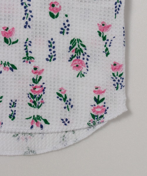JEMORGAN（ジェーイーモーガン）の「【JEMORGAN / ジェーイーモーガン】サーマル花柄ラグランクルーネックロンＴ（Tシャツ/カットソー・レディース・ホワイト/杢グレー・F）」の15枚目の写真