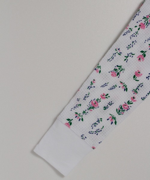 JEMORGAN（ジェーイーモーガン）の「【JEMORGAN / ジェーイーモーガン】サーマル花柄ラグランクルーネックロンＴ（Tシャツ/カットソー・レディース・ホワイト/杢グレー・F）」の16枚目の写真