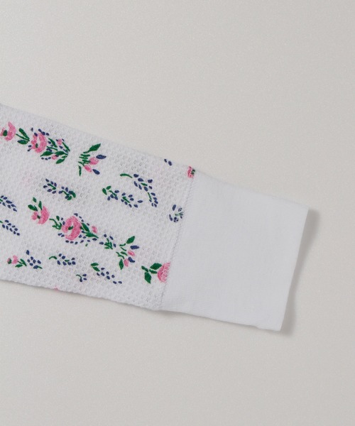 JEMORGAN（ジェーイーモーガン）の「【JEMORGAN / ジェーイーモーガン】サーマル花柄ラグランクルーネックロンＴ（Tシャツ/カットソー・レディース・ホワイト/杢グレー・F）」の17枚目の写真