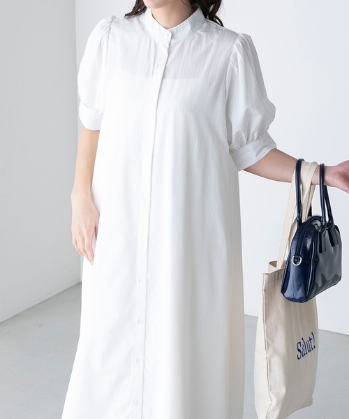 BONLECILL（ボンルシール）の「パフスリーブ バンドカラーマルチ