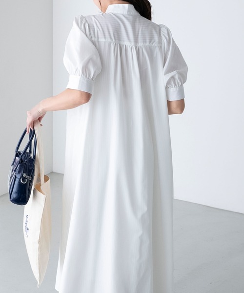 BONLECILL（ボンルシール）の「パフスリーブ バンドカラーマルチ