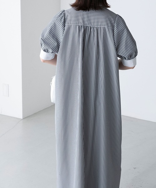 BONLECILL(ボンルシール)の「パフスリーブ バンドカラーマルチ BONLECILL(ボンルシール)の「パフスリーブ バンドカラーマルチ