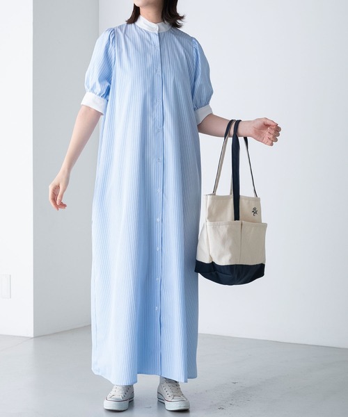 BONLECILL（ボンルシール）の「パフスリーブ バンドカラーマルチ