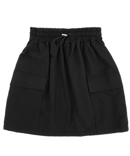 Figments（フィグメンツ）の「ナイロンカーゴミニスカート（スカート・レディース・ブラック/オフホワイト/ライトパープル・FREE）」の15枚目の写真