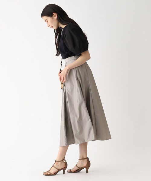 OPAQUE.CLIP（オペークドットクリップ）の「◆アシメタックフレアスカート【イージーケア/洗濯機洗い可】（スカート・レディース・ベージュ/グレー/ブラック・36/38/40/42）」の7枚目の写真