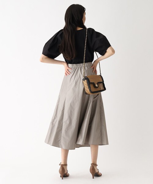 OPAQUE.CLIP（オペークドットクリップ）の「◆アシメタックフレアスカート【イージーケア/洗濯機洗い可】（スカート・レディース・ベージュ/グレー/ブラック・36/38/40/42）」の8枚目の写真