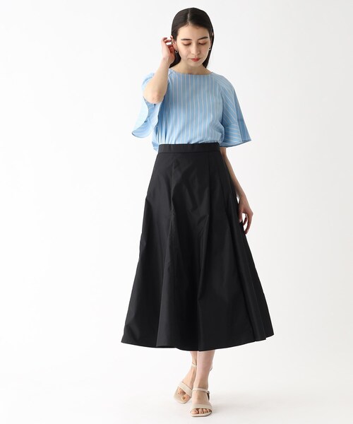 OPAQUE.CLIP（オペークドットクリップ）の「◆アシメタックフレアスカート【イージーケア/洗濯機洗い可】（スカート・レディース・ベージュ/グレー/ブラック・36/38/40/42）」の11枚目の写真