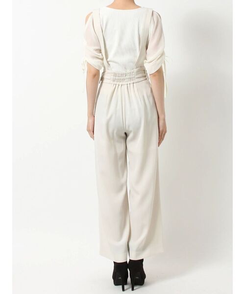 RESEXXY（リゼクシー）の「ハイウエストサスペンダーパンツ（その他パンツ・レディース・アイボリー/ブラック/グリーン・FREE）」の5枚目の写真