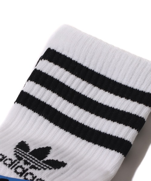 adidas(アディダス)の「adidas MID CUT CRW SCK / アディダス ミッド カット クルー ソックス(ソックス/靴下・メンズ・ホワイト・S/M/L)」の4枚目の写真
