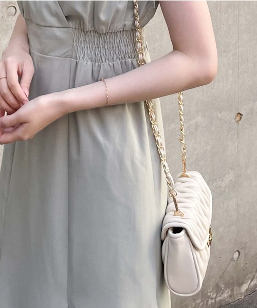 archives（アルシーヴ）の「ウェーブキルトミニショルダー（ショルダーバッグ・レディース・モカ/ブラック/アイボリー・FREE）」の12枚目の写真