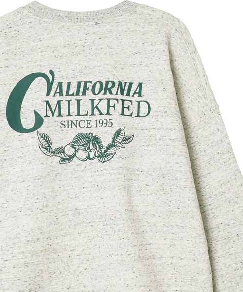 MILKFED.（ミルクフェド）の「CALIFORNIA MILKFED SWEAT TOP（スウェット・レディース・バーガンディー/グリーン/マルチ/ブラック・M/L）」の5枚目の写真