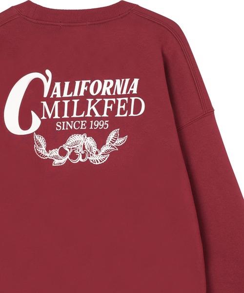 MILKFED.（ミルクフェド）の「CALIFORNIA MILKFED SWEAT TOP（スウェット・レディース・バーガンディー/グリーン/マルチ/ブラック・M/L）」の7枚目の写真