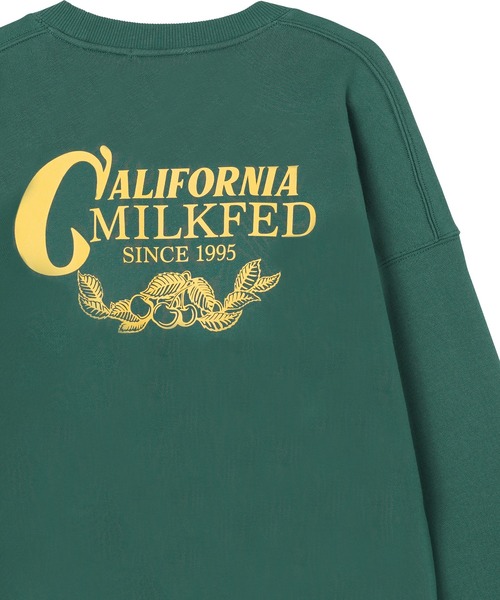 MILKFED.（ミルクフェド）の「CALIFORNIA MILKFED SWEAT TOP（スウェット・レディース・バーガンディー/グリーン/マルチ/ブラック・M/L）」の8枚目の写真
