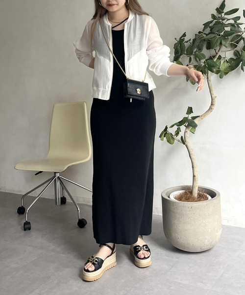 prose verse（プロズヴェール）の「シアーリブブルゾン（ブルゾン・レディース・ブラック/オフホワイト/グレー・MEDIUM）」の19枚目の写真