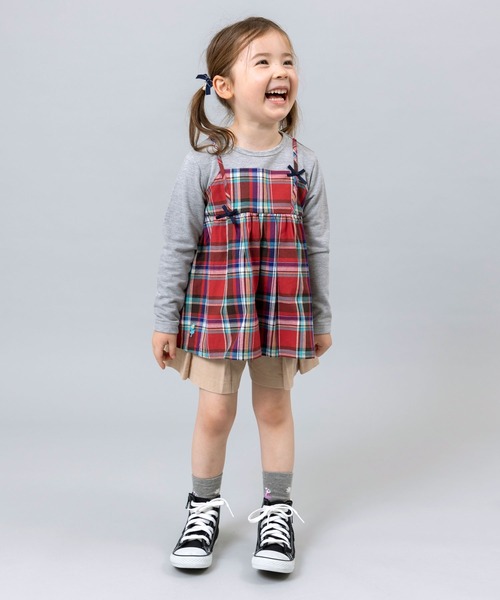 KP(ケーピー)の「シャツコールプリーツキュロット(110~130cm)(その他パンツ・キッズ・ベージュ/ネイビー・130cm/120cm/110cm)」の5枚目の写真