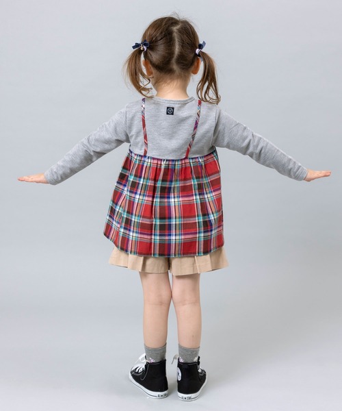 KP(ケーピー)の「シャツコールプリーツキュロット(110~130cm)(その他パンツ・キッズ・ベージュ/ネイビー・130cm/120cm/110cm)」の4枚目の写真