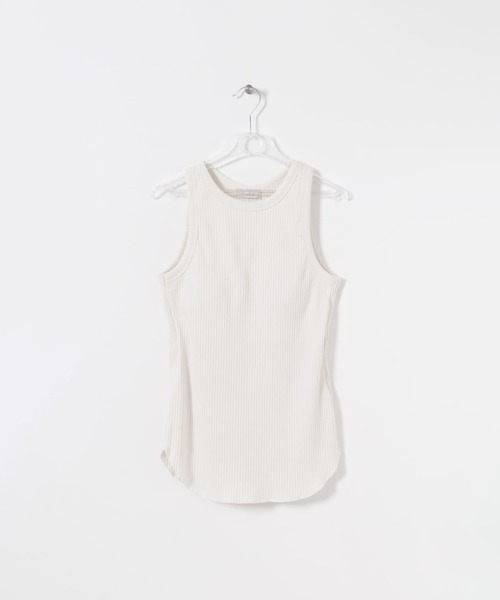 LAATO（ラート）の「PAD TANK TOP（タンクトップ・レディース・ベージュ/オフホワイト/ブラック・FREE）」の2枚目の写真