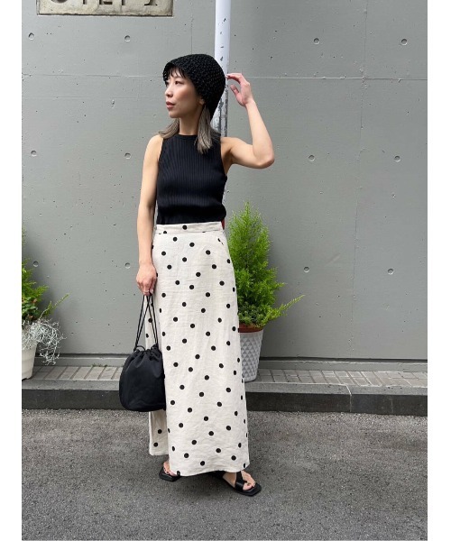 LAATO（ラート）の「PAD TANK TOP（タンクトップ・レディース・ベージュ/オフホワイト/ブラック・FREE）」の21枚目の写真