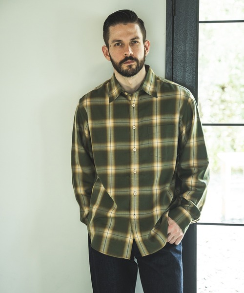 MR.OLIVE（ミスターオリーブ）の「TENCEL OMBRE CHECK / REGULAR